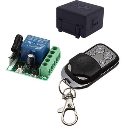 433Mhz Universal Wireless Remote Control Switch DC 12V 10A 1CH relay Receiver Module and RF Transmitter 433 Mhz Remote Controls