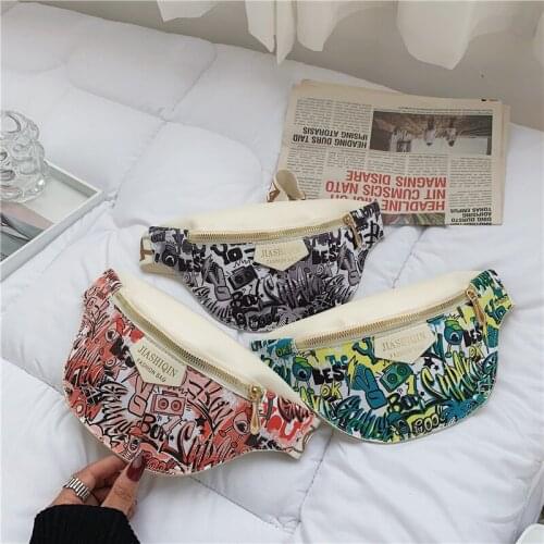 New Korean fashion womens chest bag nylon fabric texture wide shoulder strap single shoulder Crossbody waist bag