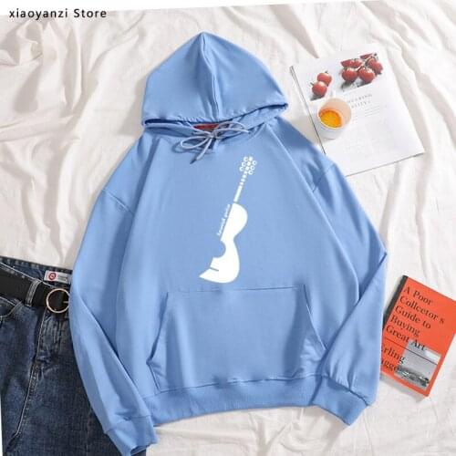 Music women men hoodies Printed Casual Fashion Design girls sweatshirts Spanish guitar pullovers