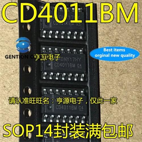 100Pcs CD4011 CD4011BM SOP14 in stock 100% new and original