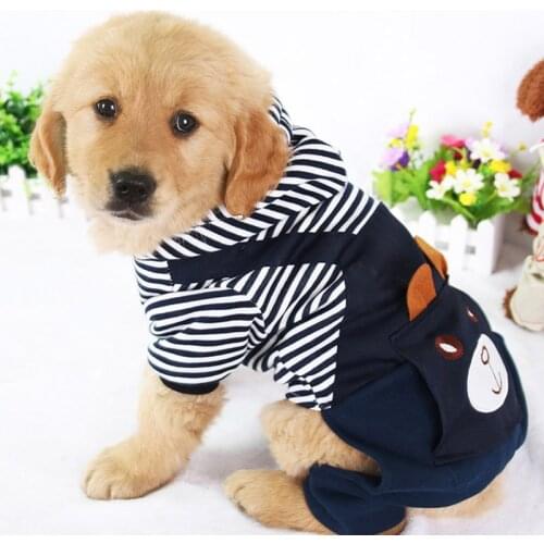 2020 Winter Plush Cotton Pet Jacket For Dogs Cartoon Clothes Warm Large Dog Four Legs Jacket Puppy Coat Apparel Plus Size XS-7XL