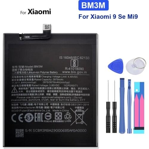3070mAh for xiao mi BM3M Battery For Xiaomi 9 Se Mi9 SE Mi 9SE Mi9SE Mobile Phone Bateria + Free tool