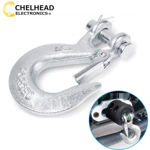 Towing Winch Hook Winch Cable Hook Clevis Rigging Tow Trailer Latch Clamp ATV UTV Truck Trailer Boat RV Car Accessories