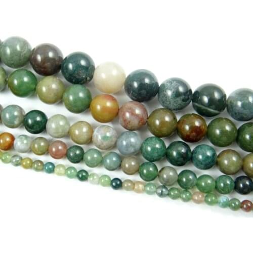 4.6.8.10.12MM Natural Round stone Jewelry Making loose GEM beads strand L22