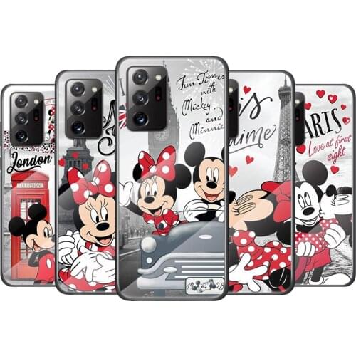 Tempered Glass Cover Mickey Minnie Travel For Samsung Galaxy M51 M31 M21 A70 A50 A40 A30 A20 A10 Phone Case Capa