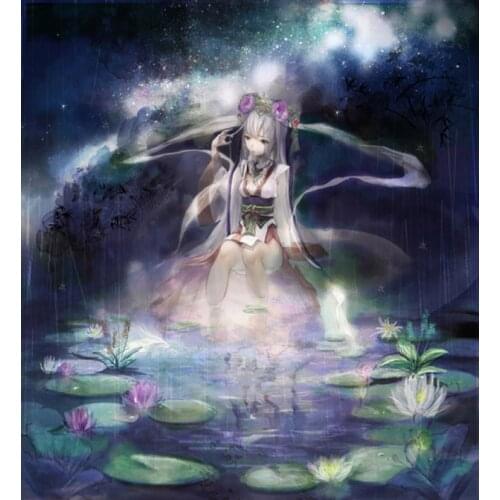 DIY Antique Fairy Pool Playing Diamond Painting Cross Stitch with Diamond Embroidery Crafts Gifts For Home Decor JX715