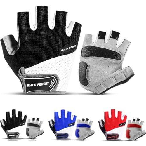 Outdoor sports men and women with breathable antiskid fitness weight lifting half refers to cycling glove
