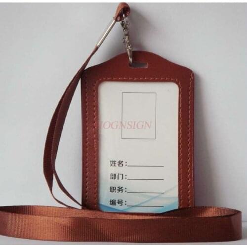 Access control card holder work permit work license document card holder badge holder badge badge factory listing lanyard