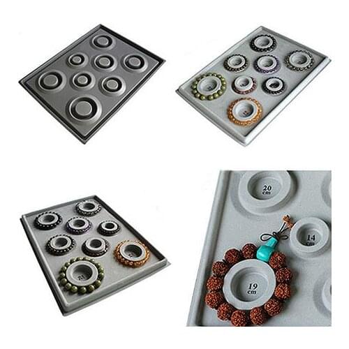 Flocked Bead Board Bracelet Bangles Beading Tray Necklace Choker Jewelry DIY Making Organizer Tray Design Tools Accesorries