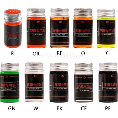 Fishing Fluorescent Paint Tail Painting Indicator Visualable for DIY Colorful Fishing Floats Fishing Buoy Bobbers Paint