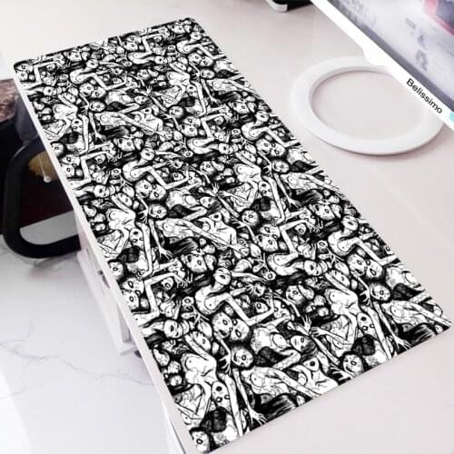 Junji Ito Anime Mouse Pad Gamer Big Pc Gamer Complete Gamers Accessories Varmilo Mat Desk Mats Xxl Mousepad Gaming Keyboard Mats