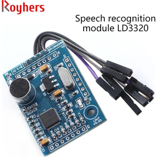 LD3320 voice recognition module 51 single chip microcomputer IO voice module non-specific human voice recognition 1Pcs