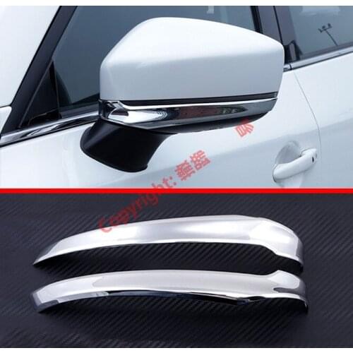 ABS Chrome Car Accessories Side Mirror Trim Rear View Molding Below For Mazda CX-5 2017 2018 2019