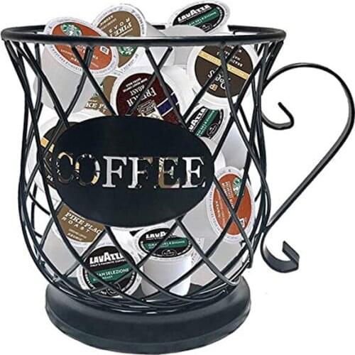 Newest Coffee Pod Holder Organizer Mug with base K Cup Keeper Espresso Pod Coffee Capsule Holder Storage Basket