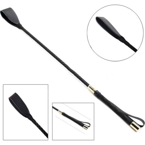 Bondage Boutique Slim Leather Riding Crop Horse Whip pony Spanking Knout BDSM Lash Fetish Flogger Sex Product For Couples Women