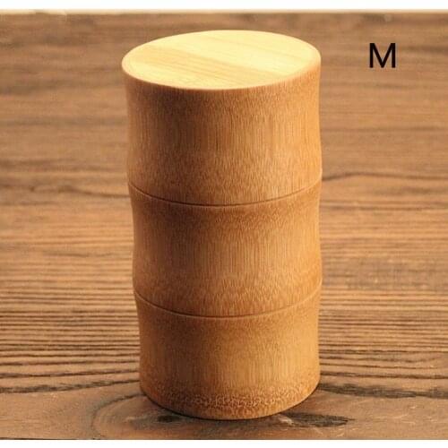 Durable Bamboo Portable Home Jar Canister Odourless Organizer Travel Seal Tea Container Practical Storage Bottle With Lid