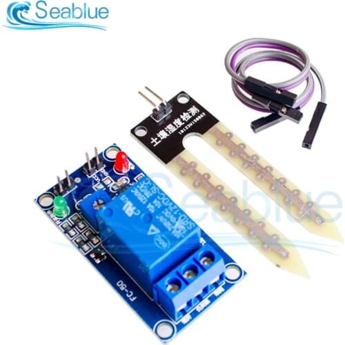 DC 12V Soil Moisture Sensor Relay control Module Automatic Watering Of Humidity Starting Switch Humidity Sensors For Arduino