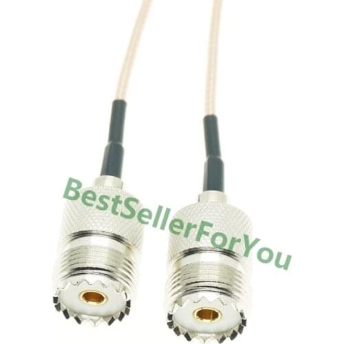UHF Female SO239 To UHF Female Jack SO-239 Pigtail rf jumper RG316 Cable