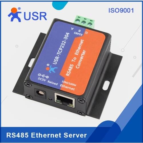 USR-TCP232-304 RS485 to Ethernet Server Serial to TCP/IP Converter Module with Built-in Webpage DHCP/DNS HTTPD Supported Q061