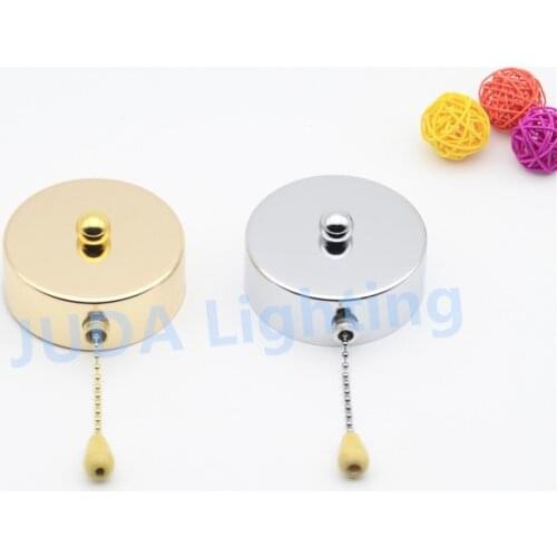 Vintage edison 3A 220V gold black Wall pull switch Zipper pull switch for wall lamp fan shop switch Lighting accessories