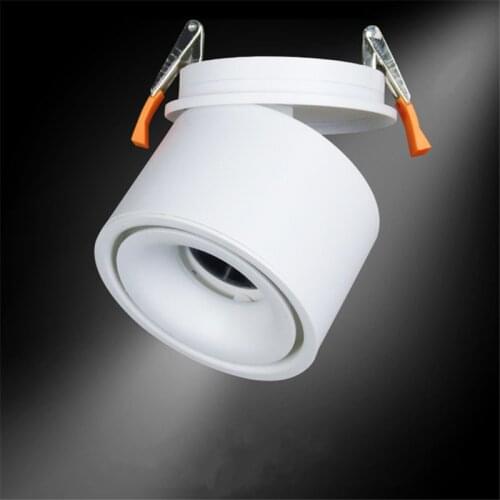 Mini built-in Verzonken plafondlamp 3w 5w 7w 12w 15w 360 graden rotatie led downlight AC85-265V