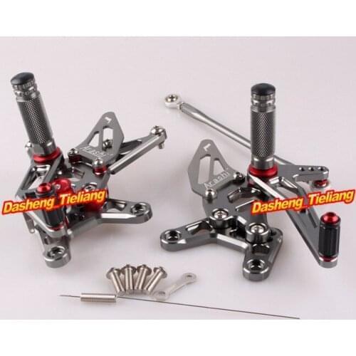 Motorcycle Rearset Rear Set Footpegs For Kawasaki Ninja ZX6R 2007 2008 Aluminum Alloy 1Pair