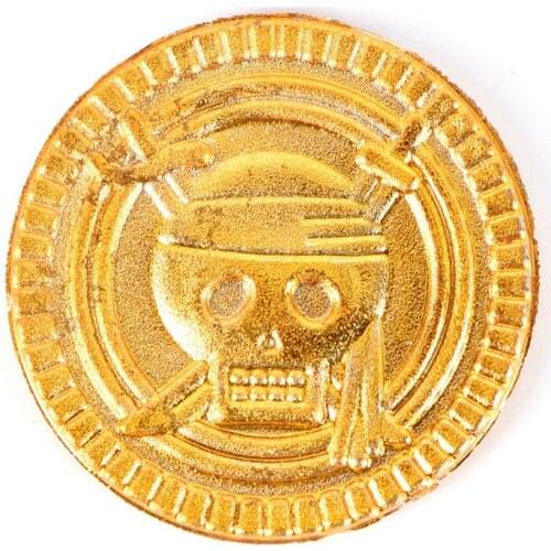 10PCS Plastic Gold Treasure Coins Celebrations Birthday Party Pirate Themed Play Favors
