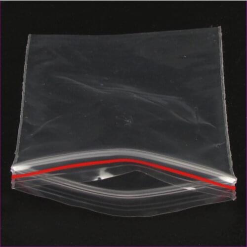 100Pcs (6X8cm) Zip Lock Bags Clear Poly Bag Reclosable Plastic Small Baggies Gift Candy Package Gifts Bags & Pouches