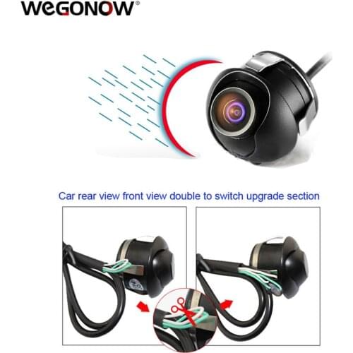 2019 Newest CCD Car Rear View Camera Front View Double To Switch Upgrade Section Parking Camera with 360 Degree Rotation