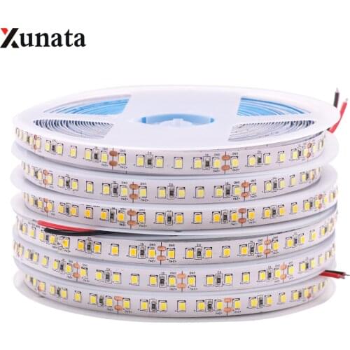 5m 20m 12V 24V 2835 LED Strip Light 120Leds/m Led Strip Waterproof Flexible Led Ribbon Tape Stable Led Light Warm White White