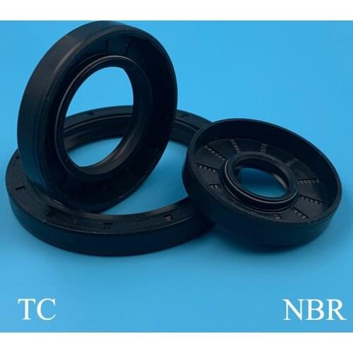 8*18*4/5/6/7 8x18x4/5/6/7 8*19*7 8x19x7 Nitrile Rubber Black NBR Double Lip Spring Ring TC Gasket Radial Shaft Skeleton Oil Seal