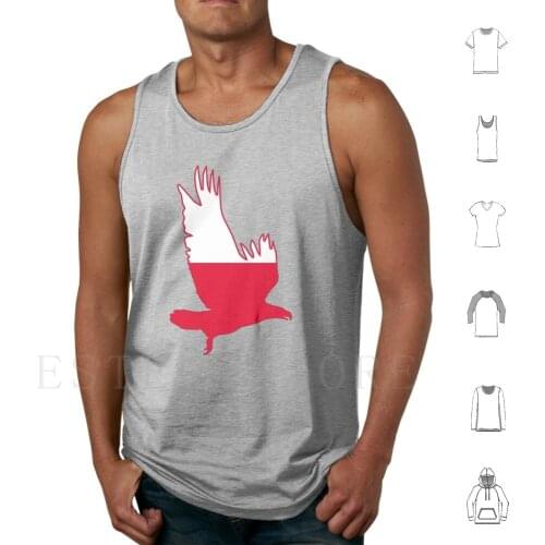 White-Tailed Eagle Flag Of Poland Tank Tops Vest Cotton Flag White Tailed Eagle Of Poland Flag Of Poland White Tailed Eagle Of