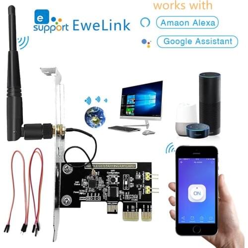 Ewelink Wireless WiFi Smart Switch Computer Remote Power Supply Controller Board For Turn On/Off Computer for Amazon echo Ifttt