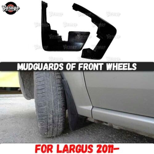 Mudguards of front wheels for Lada Largus 2011- broad form Rubber accessories protective anti splash car styling tuning