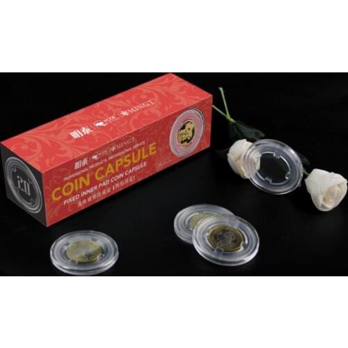 Coin Capule Box Ajustable size grade inner transparent pad ring case