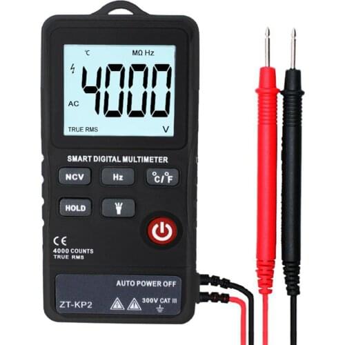 Digital Multimeter 4000 Counts NCV Continuity Test Digital Meter AC DC Hz Voltage Meter Current Tester
