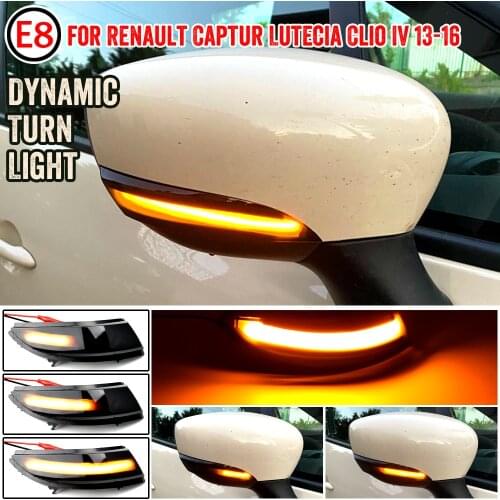 Dynamic LED Blinker Indicator Mirror Turn Light Signal Repeater for Renault Clio IV MK4 BH RS Grandtour KH 2012 -2016