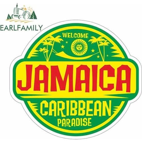 EARLFAMILY 13cm x 13cm for JAMAICA Funny Car Stickers RV VAN DIY Fine Decal Bumper Trunk Truck Graphics Vinyl JDM Accessories