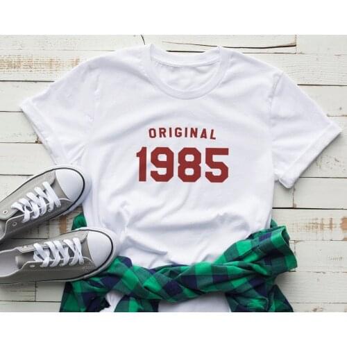 33rd birthday shirt tshirt gift womens fashion slogan custom number Custom creative birthday gift unisex cotton tumblr goth tee