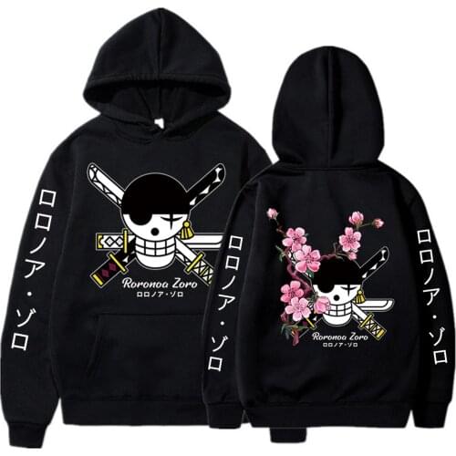 Anime Roronoa Zoro Graphic Hoodies One Piece Mens Hoodie Tops Hoody