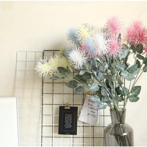 Artificial Flower Three Head Single Plastic Fake Flower DIY Home Decor Wedding Flower Party Venue Layout Decoration