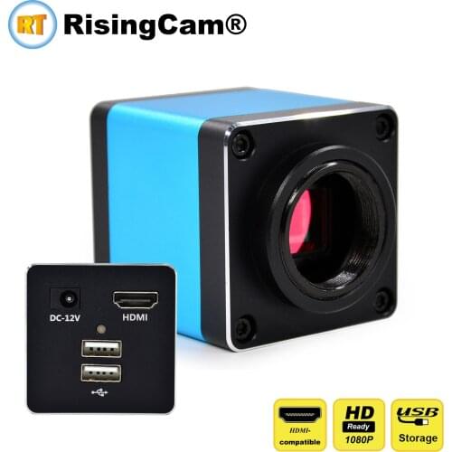 HD 1080p 60fps installed SONY imx335 Sensor USB flash storage digital microscope camera with HDMI-compatible output