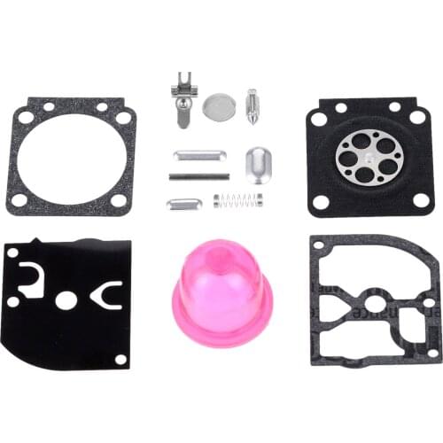 Carburetor Rebuild Repair Kit with Primer Bulb fit for STIHL FS45 FS46 FS75 FS80 FS85 HT70 HT75 Zama C1Q-S63 Trimmer Chainsaw