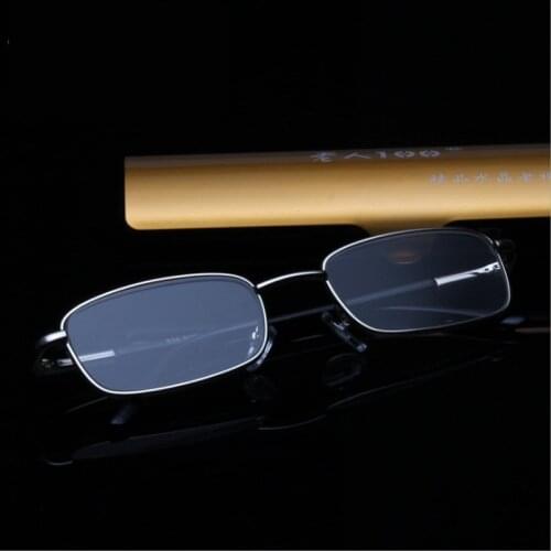 Fashion high-grade crystal stone lens reading glasses wear-resistant reading glasses with glasses case