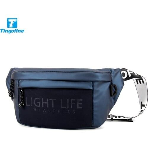 TINGOFINE 2021 New Arrival Multifunction Crossbody Bag for Men Shoulder Messenger Bags Male Waterproof Short Trip Chest Bag Pack