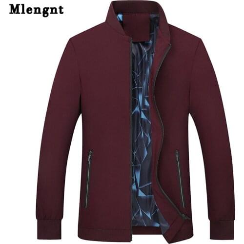 Male Solid Stand Collar Jacket For Spring Autumn Casual Baggy Long Sleeve Windbreaker Trench Outwear Coat For Men 5 Colors Brand