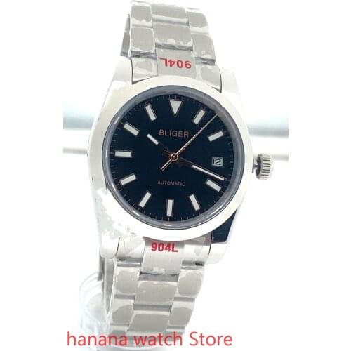 Bliger mens new high-quality military luxury sports and leisure waterproof mens watch mechanical clock black triangle dial