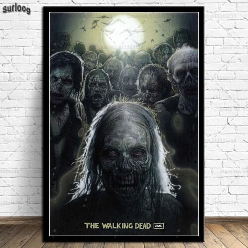 Wall Art Poster The Walking Dead Hot TV Show Zombies Retro Pictures Prints Canvas Painting for Living Room Home Decor