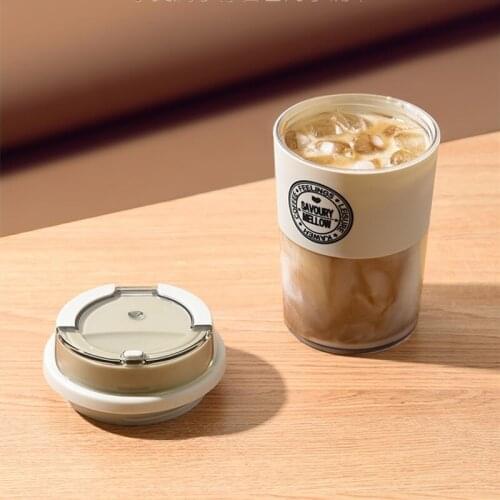 Newest Portable Coffee Cup 300ML Plastic TRITAN Glass European Style Outdoor Creative Plastic Water Bottle Best Gift
