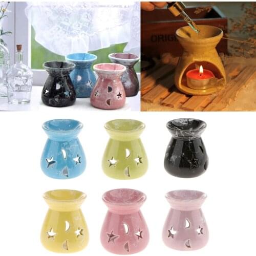 Assorted Ceramic Ash Catcher Incense Burner Joss Stick Holder 6 Colors 3inch